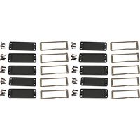 Hammond Electronics End plate Aluminium Zwart (l x b x h) 6 x 87 x 31 mm 10 stuk(s) - thumbnail