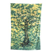 Authentiek Wandkleed Katoen met Tree of Life (215 x 135 cm) Authentiek Wandkleed Katoen met Tree of Life (215 x 135 cm)