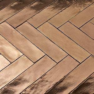 Dateg wandtegel handvorm Goud 7,5x30