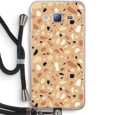 Terrazzo N°17: Samsung Galaxy J3 (2016) Transparant Hoesje met koord