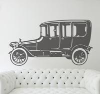 antieke auto sticker