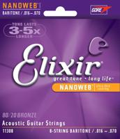 Elixir Strings 11308 snaar voor muziekinstrumenten Akoestisch 8 stuk(s) Gitaar - thumbnail