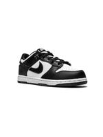 Nike Kids baskets Dunk Low "Black/White" - Blanc - thumbnail