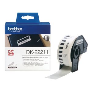 Etiket Brother DK-22211 29mm 15-meter witte film