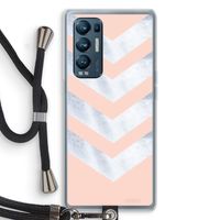 Marmeren pijlen: Oppo Find X3 Neo Transparant Hoesje met koord