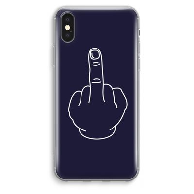 F**k U: iPhone XS Max Transparant Hoesje
