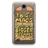 Big Macs Bigger Dreams: LG K10 (2017) Transparant Hoesje