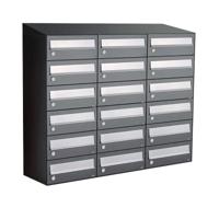 Allux Hive Set 3-Breed, 6-Hoog Met Dak Antraciet - 40030065_3x6d