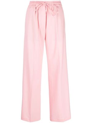 Erika Cavallini pantalon à lien de resserrage - Rose