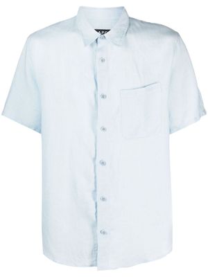 A.P.C. chemise en lin à manches courtes - Bleu
