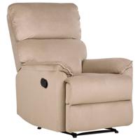 Beliani EVERTON - TV-fauteuil-Bruin-Polyester - thumbnail