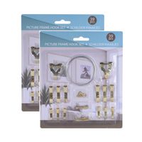 78-Delige set ophanghaakjes voor schilderijen/canvassen/schilderdoeken