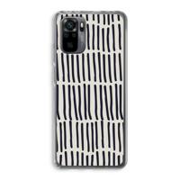 Moroccan stripes: Xiaomi Redmi Note 10 Pro Transparant Hoesje - thumbnail