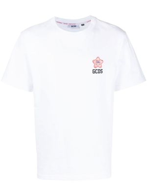 GCDS t-shirt imprimé à patch étoile - Blanc