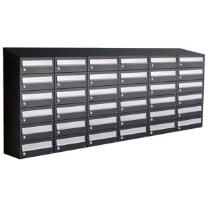 Allux Hive Set 6-Breed, 6-Hoog Met Dak Zwart - 40030070_6x6d
