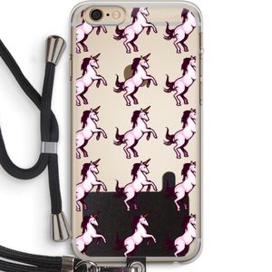 Musketon Unicorn: iPhone 6 PLUS / 6S PLUS Transparant Hoesje met koord