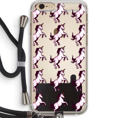 Musketon Unicorn: iPhone 6 PLUS / 6S PLUS Transparant Hoesje met koord