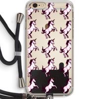 Musketon Unicorn: iPhone 6 PLUS / 6S PLUS Transparant Hoesje met koord