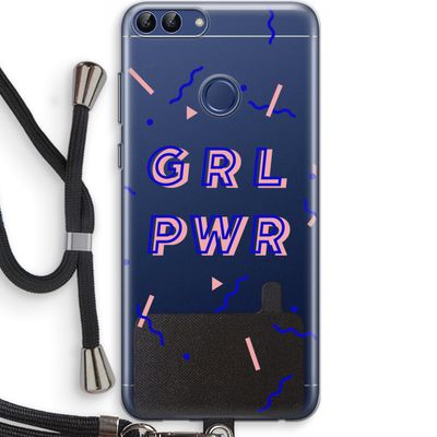 GRL PWR: Huawei P Smart (2018) Transparant Hoesje met koord