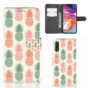 Samsung Galaxy A70 Book Cover Ananas