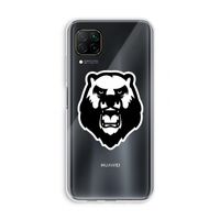 Angry Bear (white): Huawei P40 Lite Transparant Hoesje