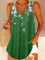 V Neck Casual Tank & Cami