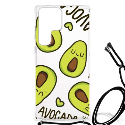 Samsung Galaxy S23 Ultra Stevig | Bumper Hoesje | Avocado Singing