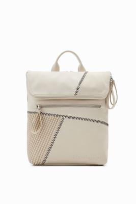 Middelgrote rugzak met patch - WHITE - U