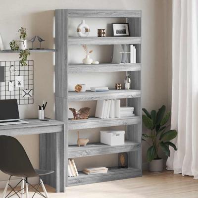Boekenkast Grijs sonoma 100 x 30 x 198 cm Bewerkt hout