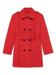 MAX&Co. Kids manteau ceinturé à boutonnière croisée - Rouge