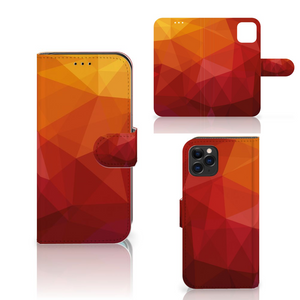 Book Case voor Apple iPhone 11 Pro Polygon Red