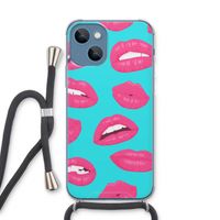 Bite my lip: iPhone 13 Transparant Hoesje met koord