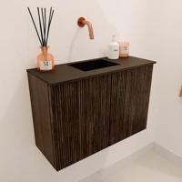 Toiletmeubel Mondiaz Joya | 60 cm | Meubelkleur Walnut | Faye wastafel Urban Midden | Zonder kraangat(en) Toiletmeubel Mondiaz Joya | 60 cm | Meubelkleur Walnut | Faye wastafel Urban Midden | Zonder kraangat(en)