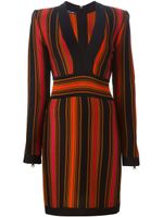 Balmain robe rayée - Noir - thumbnail