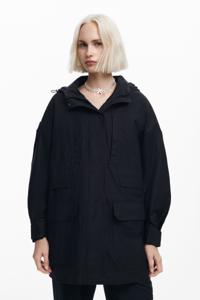 Parka met voering en meerdere zakken - BLACK - M