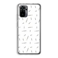 Hipster stripes: Xiaomi Redmi Note 10 Pro Transparant Hoesje