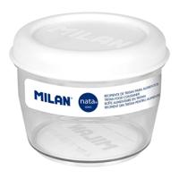 Hermetische Lunchtrommel Milan 500 ml Wit Transparant Plastic Rond Ø 12 cm