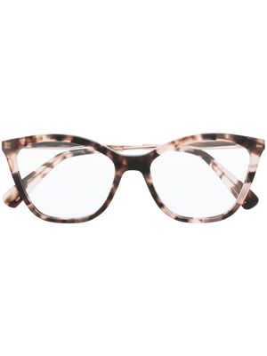 Longchamp lunettes de soleil à monture papillon - Marron