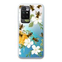 No flowers without bees: Xiaomi Redmi 10 Transparant Hoesje