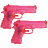 Waterpistool - 5x - 14 cm - roze - waterpistooltjes - basic model