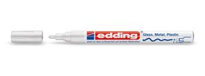 Viltstift edding 751 lakmarker rond wit 1-2mm