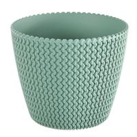 Prosperplast Bloempot/plantenpot Splofy - mint groen - voor buiten - D40 x H33 cm - kunststof