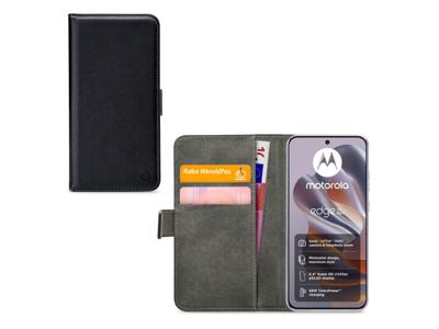 Mobilize Mobilize Classic Gelly Wallet Book Case Motorola Edge 50 Neo Black