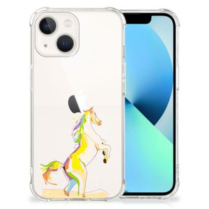 iPhone 13 Stevig Bumper Hoesje Horse Color