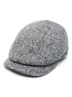 Borsalino béret chiné à design nervuré - Gris