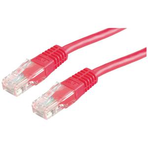 VALUE Patchkabel Cat.6 UTP (Class E), rood, 0,5 m