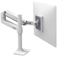 Ergotron LX Arm Tall Desk Mount Monitor-tafelbeugel 1-voudig 25,4 cm (10) - 81,3 cm (32) Wit In hoogte verstelbaar, Kantelbaar, Zwenkbaar, Roteerbaar