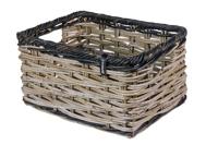 Fietsmand Basil Dijon L 36 x 49 x 27 cm - grijs zwart Fietsmand Basil Dijon L 36 x 49 x 27 cm - grijs zwart
