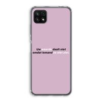 uw waarde daalt niet: Samsung Galaxy A22 5G Transparant Hoesje