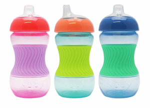 Nuby Mini easy grip drinkbeker met siliconen huls